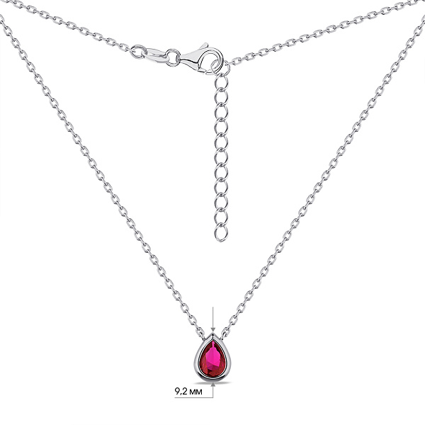 Серебряное колье с альпинитом (арт. 7507/2110ак) – изображение 3