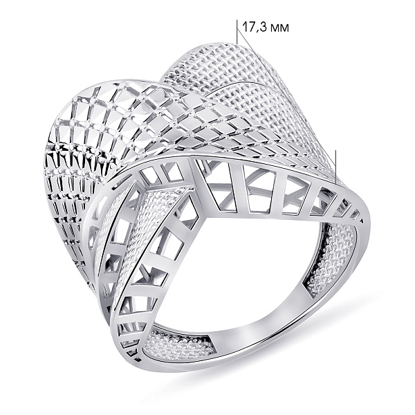 Массивное серебряное кольцо без камней (арт. 7501/8283) – изображение 2