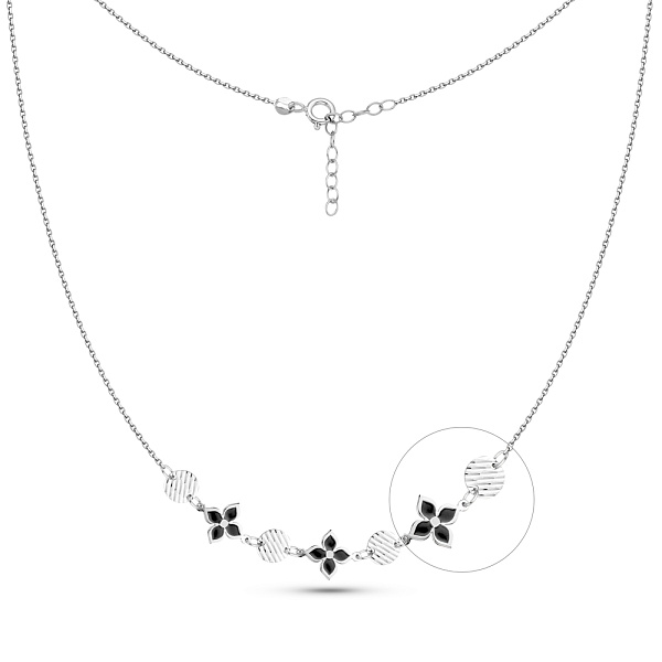 Золоте кольє з емаллю (арт. 352646беч) – зображення 1