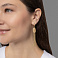 Золотые серьги-подвески Diva (арт. 107599ж) – изображение 3