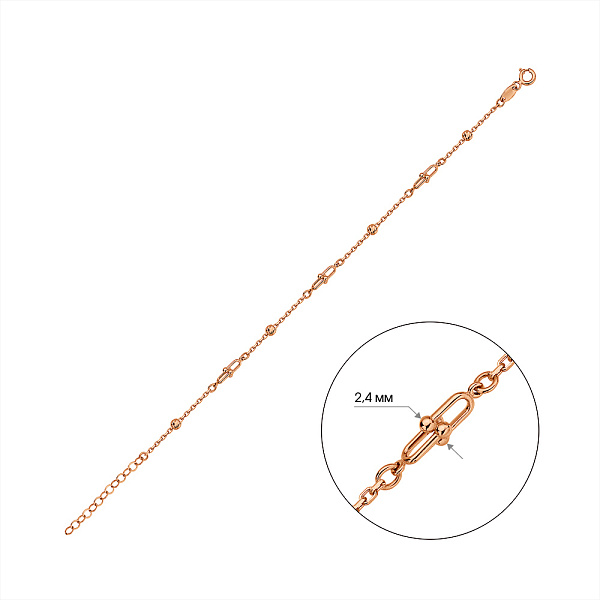 Браслет з червоного золота (арт. 3261303) – зображення 4