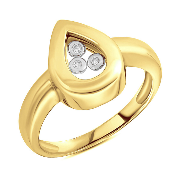 Каблучка золота з фіанітами (арт. 150854ж) – зображення 1