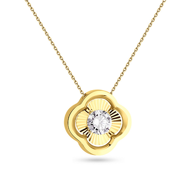 Кольє з жовтого золота з фіанітом (арт. 351155ж) – зображення 1