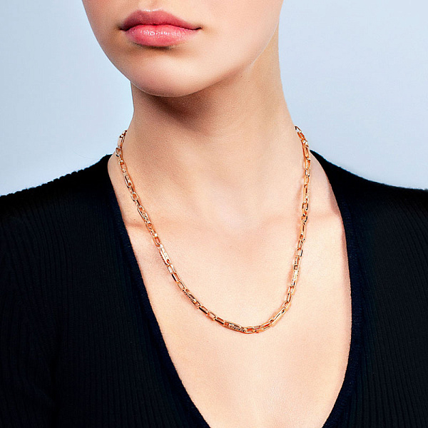 Золотая цепочка с декоративным плетением (арт. 350908кб) – изображение 2