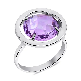 Срібна каблучка з аметистом (арт. 7501/2296А)