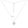 Серебряное колье Сердце с фианитами (арт. 7507/2491) – изображение 3