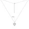 Серебряное колье Сердце с фианитами (арт. 7507/2491) – изображение 3
