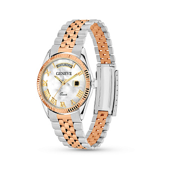 Часы из белого и красного золота (арт. 260176бкп)