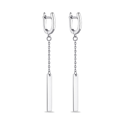 Сережки-підвіски зі срібла з пластинами Trendy Style  (арт. 7502/4605)