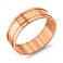 Классическое обручальное кольцо из красного золота (арт. 238021) – изображение 1