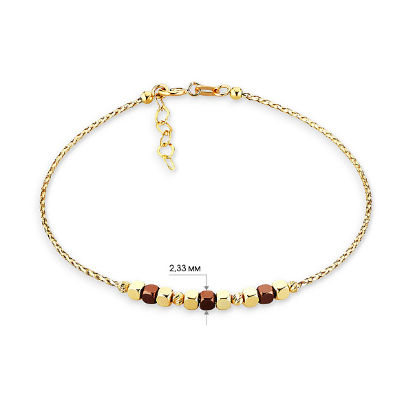 Браслет Orbit в комбінованому кольорі металу (арт. 324160жкр) – зображення 3