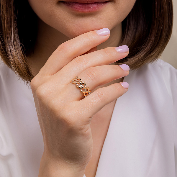 Кольцо из красного золота (арт. 141279) – изображение 6