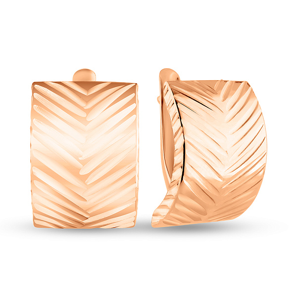 Сережки з червоного золота (арт. 121402) – зображення 1