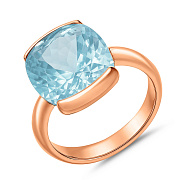 Фото Золотое кольцо с крупным камнем (арт. 151957)