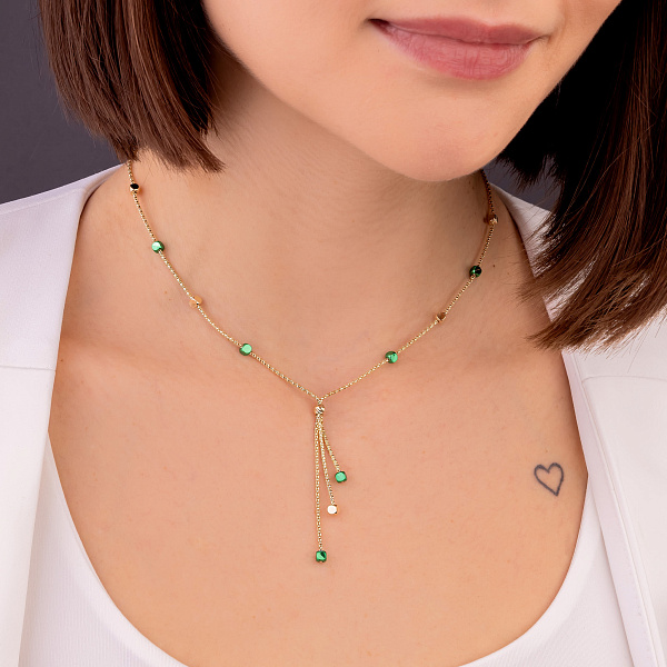 Золотое колье Francelli (арт. 352668жз) – изображение 3