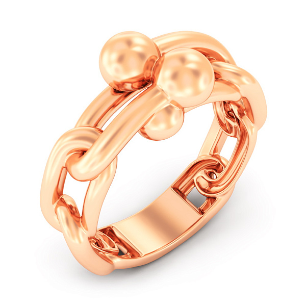 Золотое кольцо без камней (арт. 1401148) – изображение 1