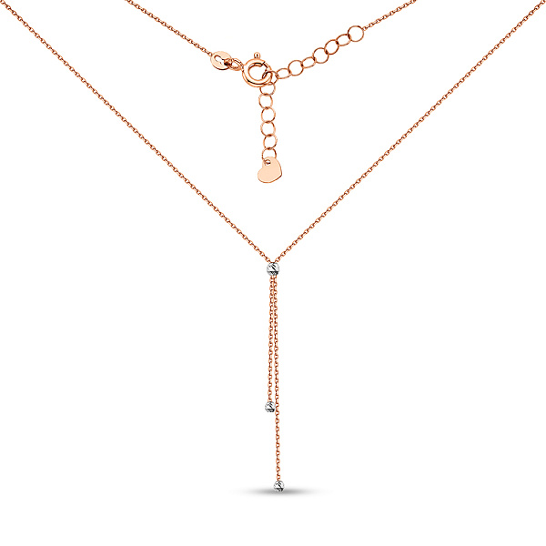 Колье из красного и белого золота без камней (арт. 360180кб) – изображение 2