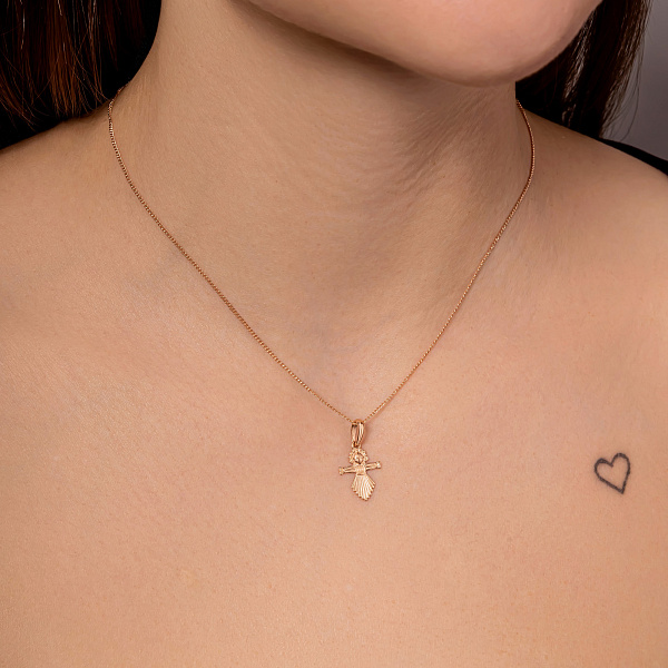 Золотой подвес Мотанка (арт. 320608Д) – изображение 2