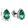 Золоті сережки-пусети з кварцом (арт. 111230Пбз) – зображення 2