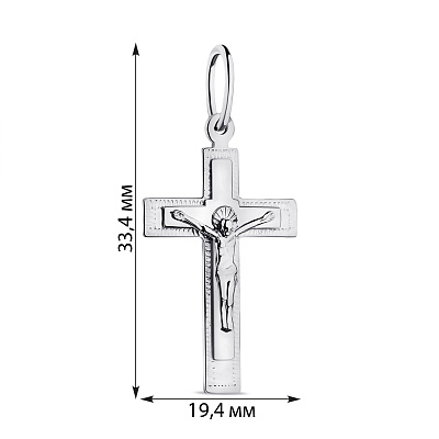 Хрестик зі срібла (арт. 7504/2-8060.0.2)