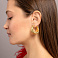 Серьги Francelli из желтого золота (арт. е1091765/30ж) – изображение 2