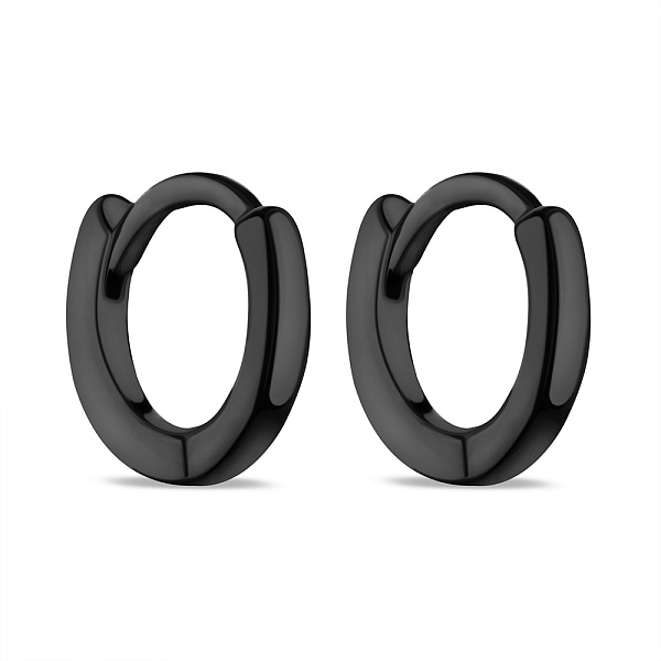 Серьги из серебра с черным родированием (арт. 7502/3154/10ч) – изображение 1