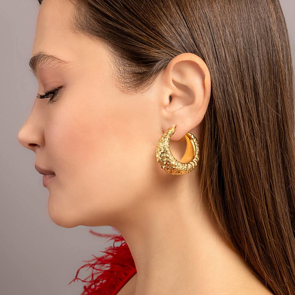 Серьги Francelli из желтого золота (арт. е1091765/30ж) – изображение 2