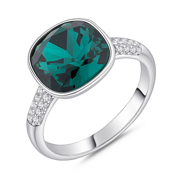 Серебряное кольцо с крупным фианитом (арт. 7501/2186342цз) – изображение 1