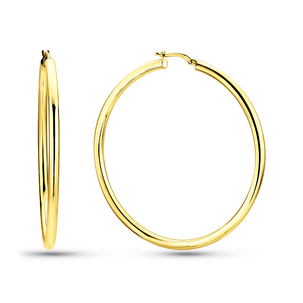 Золотые серьги-конго (арт. 100742/55ж) – изображение 1