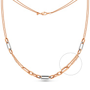 Колье в комбинированном цвете золота (арт. 352479р)