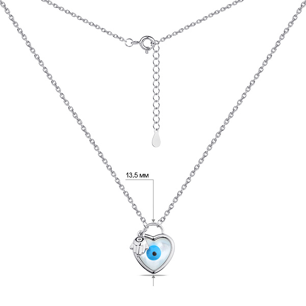 Серебряное колье "Оберег" (арт. 7507/1577п) – изображение 3