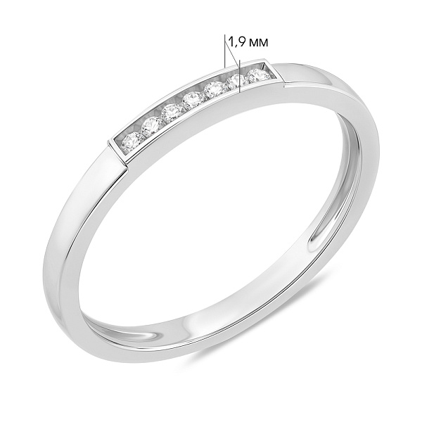 Каблучка золота з діамантами (арт. К011093005б) – зображення 4