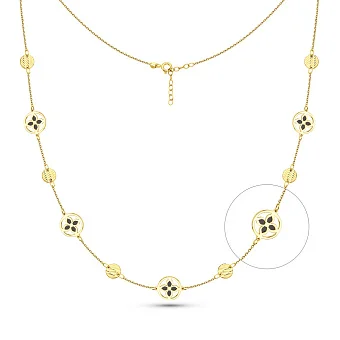 Кольє з жовтого золота (арт. 352647жеч)