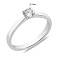 Серебряное кольцо с одним фианитом (арт. 7501/1970) – изображение 2