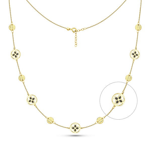 Кольє з жовтого золота (арт. 352647жеч) – зображення 1