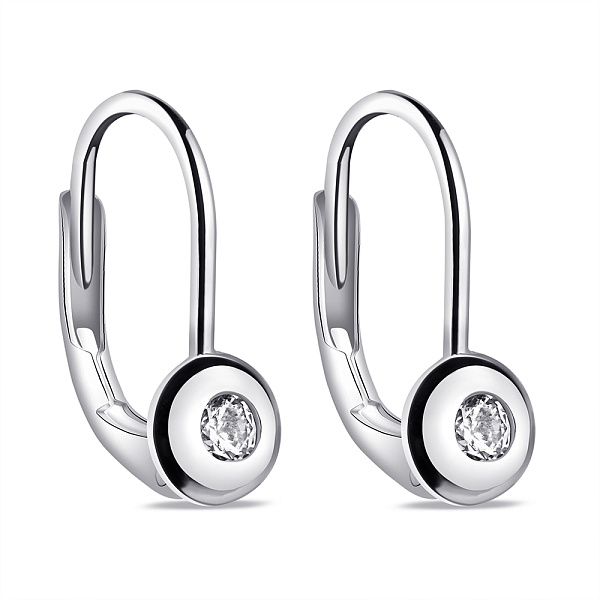 Серебряные серьги с фианитами (арт. 7502/9750) – изображение 1