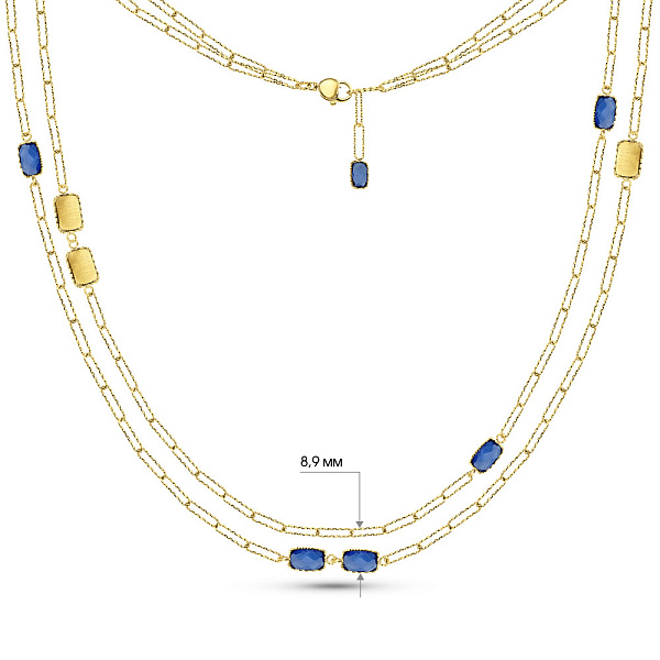 Колье Francelli из желтого золота (арт. 352732жс) – изображение 4