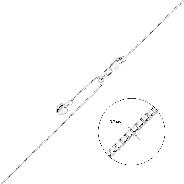 Цепочка из белого золота плетения Венецианское (арт. ц304603бз) – изображение 2