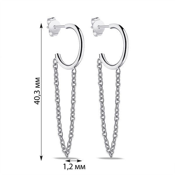 Серьги из серебра Trendy Style (арт. 7518/6486) – изображение 2