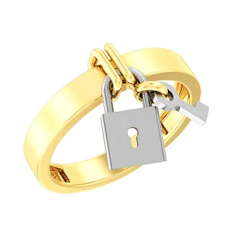 Золота каблучка без каменів (арт. 140572жб)