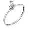 Серебряное кольцо с фианитом (арт. 7501/1483К) – изображение 2