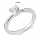 Серебряное кольцо с фианитом (арт. 7501/8045) – изображение 2
