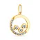 Підвіс з жовтого золота з фіанітами (арт. 424181ж) – зображення 1