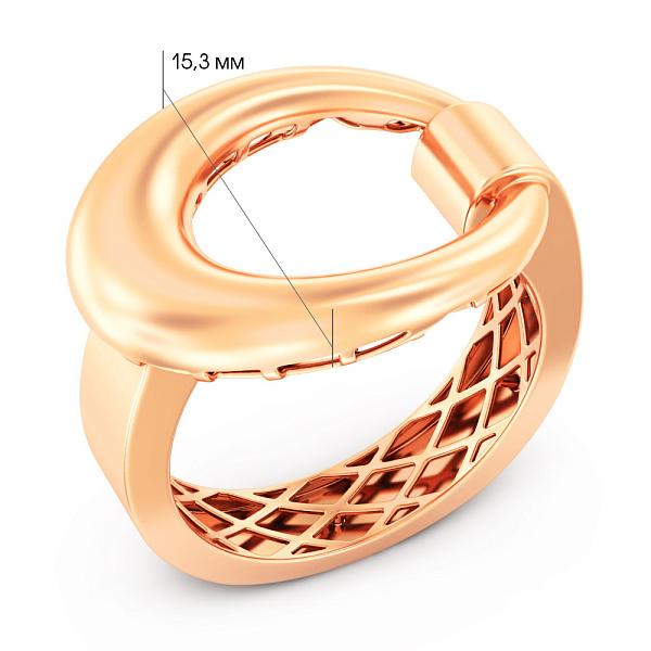 Кольцо из красного золота (арт. 141329) – изображение 6