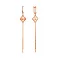 Длинные серьги из красного золота (арт. 1101189а) – изображение 1