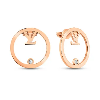 Сережки з червоного золота з фіанітами (арт. 109626)