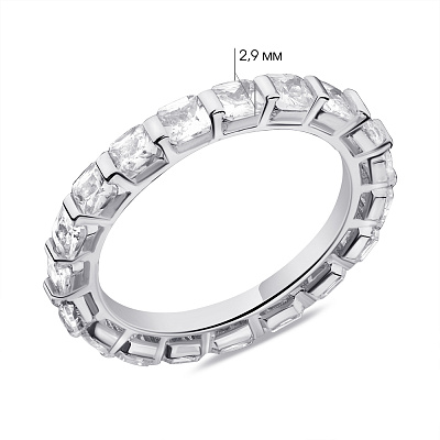 Кольцо из серебра с фианитами (арт. 7501/6575)