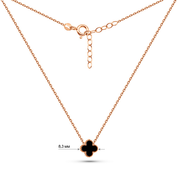 Золоте кольє з оніксом (арт. 352773/8о) – зображення 3