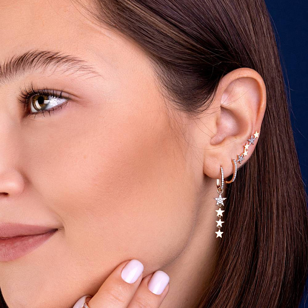 Золоті сережки-клаймбери (арт. 1101012) – зображення 3