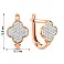 Золотые серьги с фианитами (арт. 111238) – изображение 2